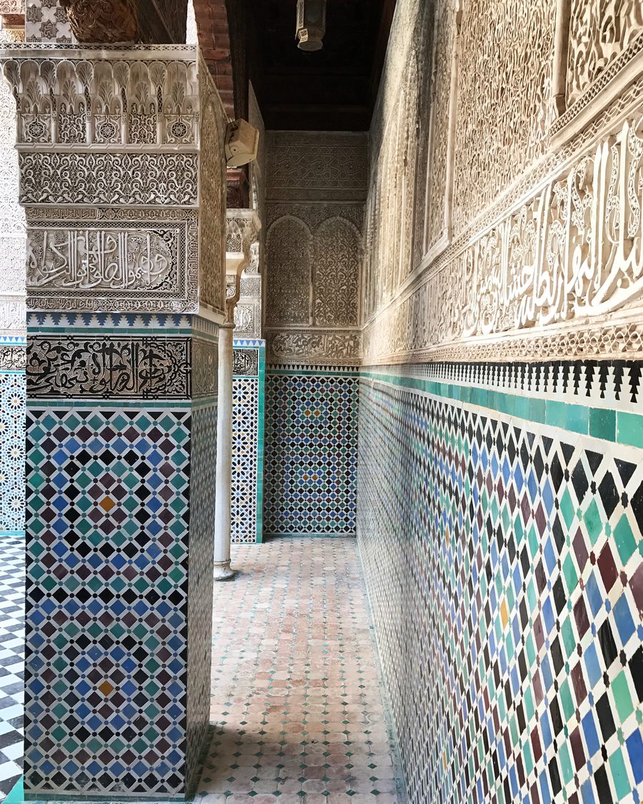 Zellij tilework in Fes